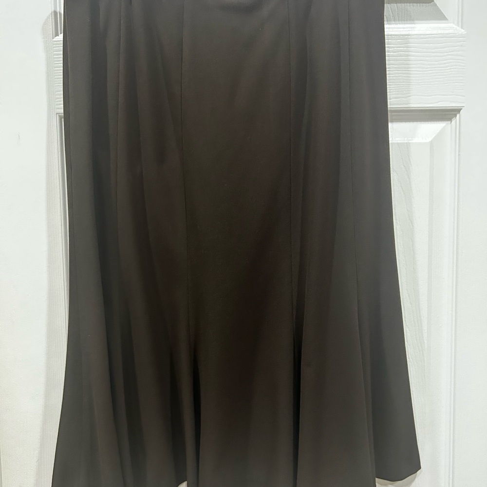 Focus 2000 Stretch Dark Brown Skirt Size 12 NWT